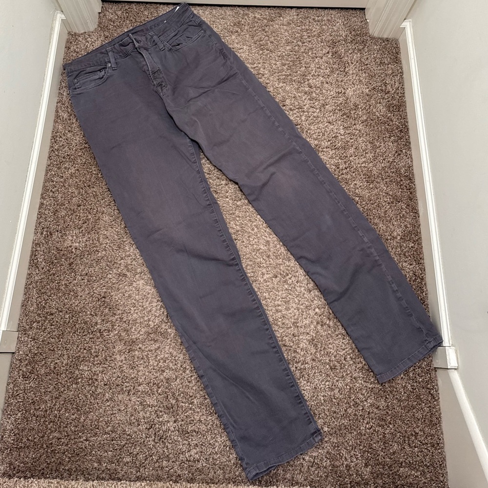 American Eagle Outfitters Men's Dark Gray Slim Staight Flex Jeans